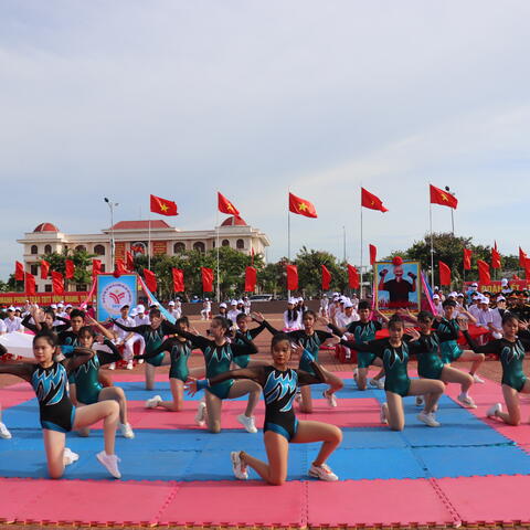Hơn 600 VĐV thi đấu tại Đại hội TDTT thị xã Đông Hòa lần thứ V năm 2022