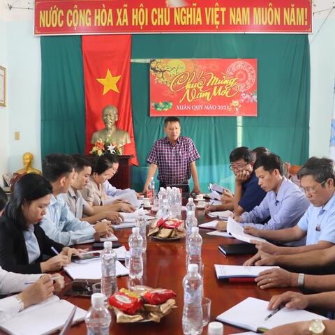 Ủy ban nhân dân thị xã Đông Hòa làm việc với Ủy ban nhân dân phường Hòa Hiệp Bắc theo kế hoạch công tác năm 2023
