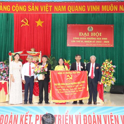 Đại hội Công đoàn cơ sở phường Hòa Vinh lần thứ VI, nhiệm kỳ 2023 – 2028