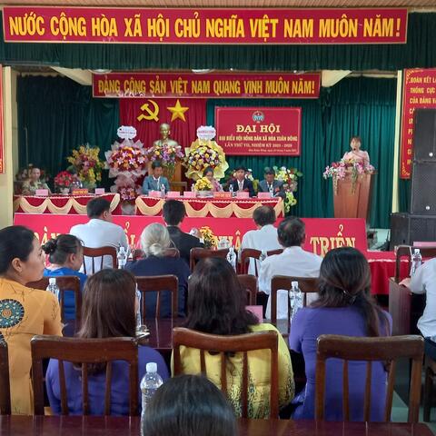 Hội Nông dân xã Hòa Xuân Đông tổ chức thành công đại hội đại biểu lần thứ VII, nhiệm kỳ 2023-2028