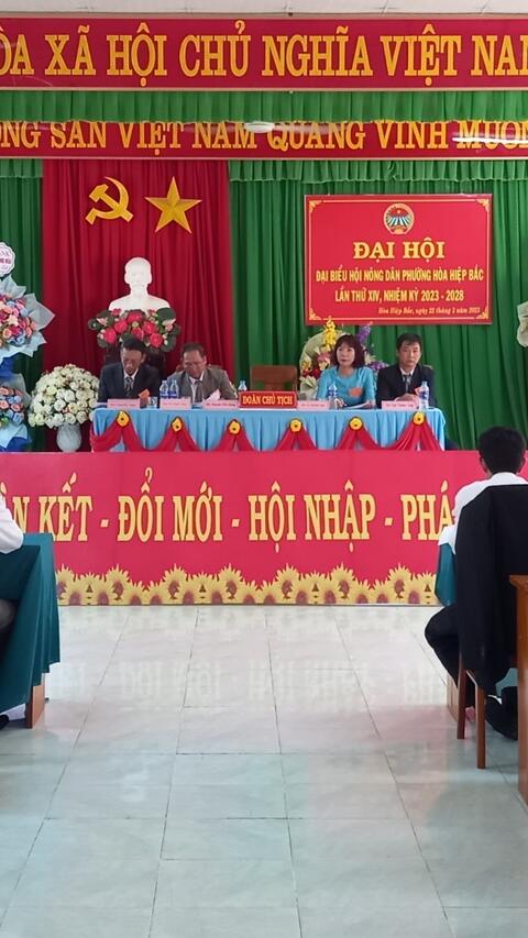 Hội Nông dân phường Hòa Hiệp Bắc tổ chức thành công đại hội đại biểu lần thứ XIV, nhiệm kỳ 2023-2028