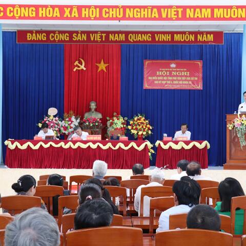 Đại biểu Quốc hội tỉnh Phú Yên tiếp xúc với cử tri thị xã Đông Hòa sau kỳ họp thứ tư, quốc hội khóa XV