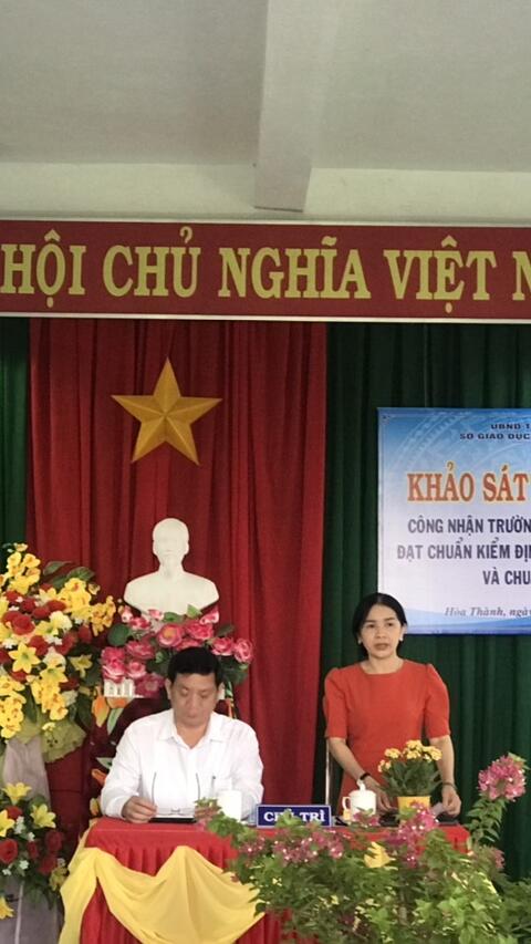 Trường mầm non Hòa Thành đón đoàn đánh giá ngoài về khảo sát chính thức, công nhận trường đạt chuẩn kiểm định chất lượng và chuẩn quốc gia