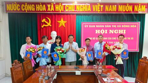 Đông Hòa: Công bố về công tác cán bộ