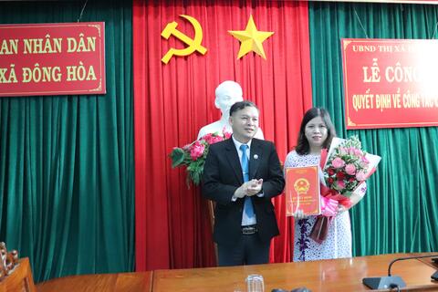 Công bố Quyết định bổ nhiệm Phó Chánh Văn phòng HĐND&UBND thị xã