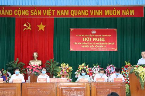 Các ứng cử viên đại biểu Quốc hội tỉnh Phú Yên tiếp xúc cử tri, vận động bầu cử tại TX Đông Hòa