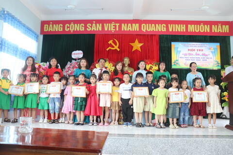 Trường Mầm non Hoà Tân Đông đạt giải nhất Hội thi “Bé yêu âm nhạc” năm học 2024 – 2025