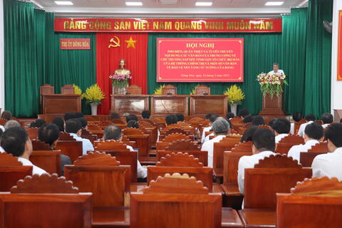 Đông Hoà: Quán triệt, tuyên truyền các văn bản của Trung ương về tiếp tục sắp xếp, tinh gọn tổ chức bộ máy của hệ thống chính trị