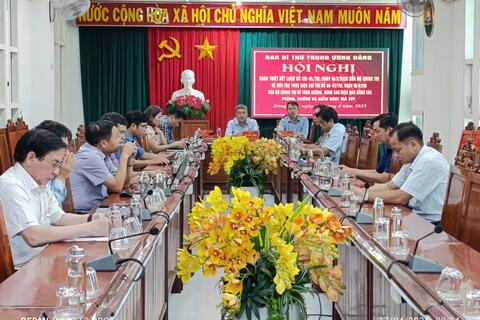 Hội nghị quán triệt Kết luận số 132 của Bộ Chính trị về công tác phòng, chống và kiểm soát ma tuý