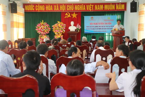 Đông Hoà: Tuyên truyền phát huy các tổ chức chính trị - xã hội trong xây dựng Nông thôn mới cho 110 hội viên, nông dân
