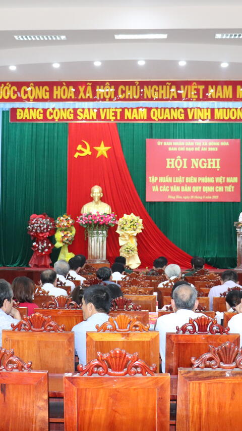 Tập huấn Luật Biên phòng Việt Nam cho cán bộ chủ chốt