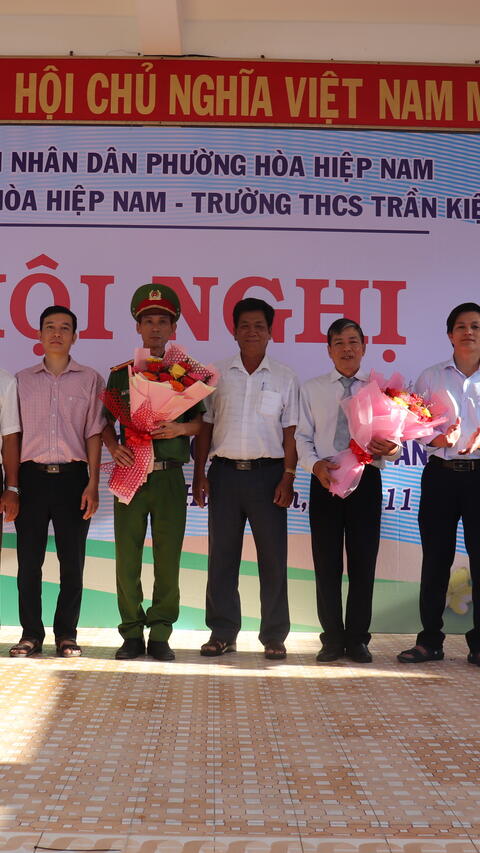 Ra mắt mô hình Cơ sở giáo dục “An toàn-thân thiện-bảo đảm an ninh trật tự” trường THCS Trần Kiệt