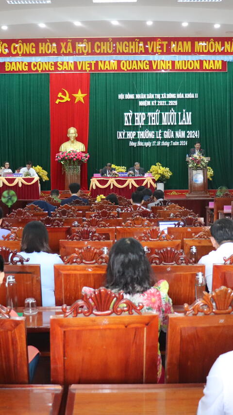 Kỳ họp thứ 15 HĐND thị xã Đông Hòa khóa II, nhiệm kỳ 2021-2026: Giá trị sản xuất gia tăng 6 tháng đầu năm đạt 9,12%