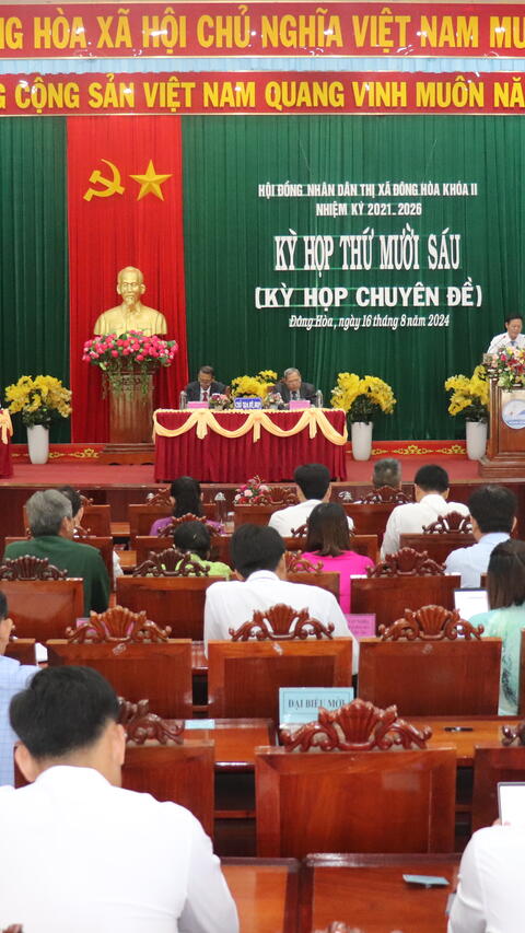 Kỳ họp thứ 16 (Kỳ họp chuyên đề) HĐND thị xã Đông Hòa khóa II: Thông qua điều chỉnh Quy hoạch sử dụng đất đến năm2030 của thị xã