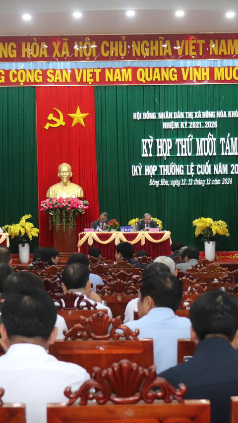 Kỳ họp thứ 18 HĐND thị xã Đông Hòa khóa II, nhiệm kỳ 2021-2026: Có 16/17 chỉ tiêu chủ yếu năm 2024 đạt và vượt kế hoạch đề ra