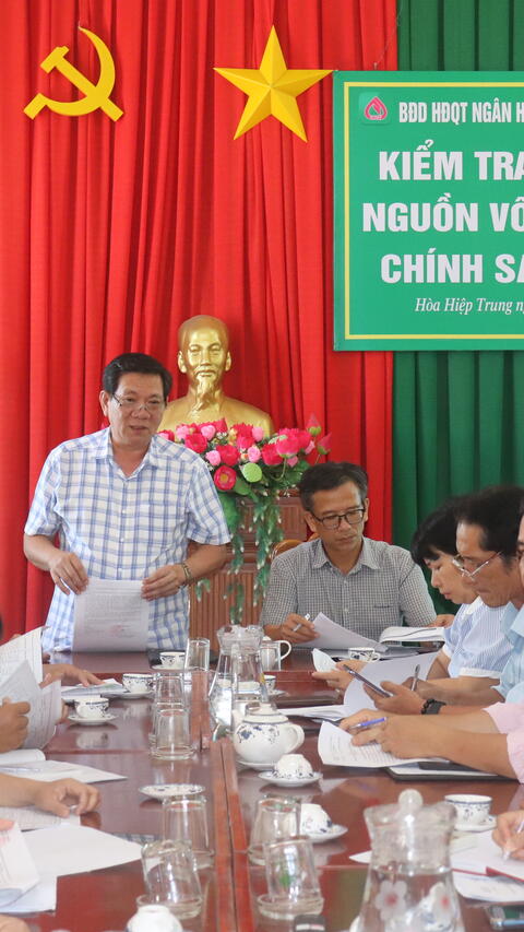 Ngân hàng CSXH TX Đông Hoà kiểm tra giám sát nguồn vốn tín dụng chính sách xã hội