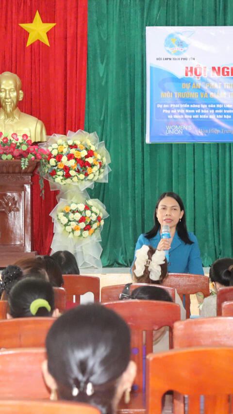 Tổng kết dự án “Phát triển năng lực của tổ chức Hội LHPN về bảo vệ môi trường và giảm thiểu biến đổi khí hậu”