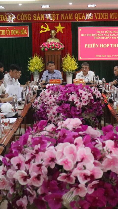 Đông Hòa: Họp phiên thứ hai BCĐ xóa nhà tạm nhà dột nát